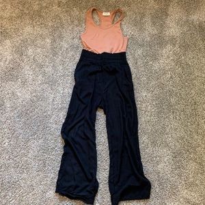 Wide leg lightweight pants